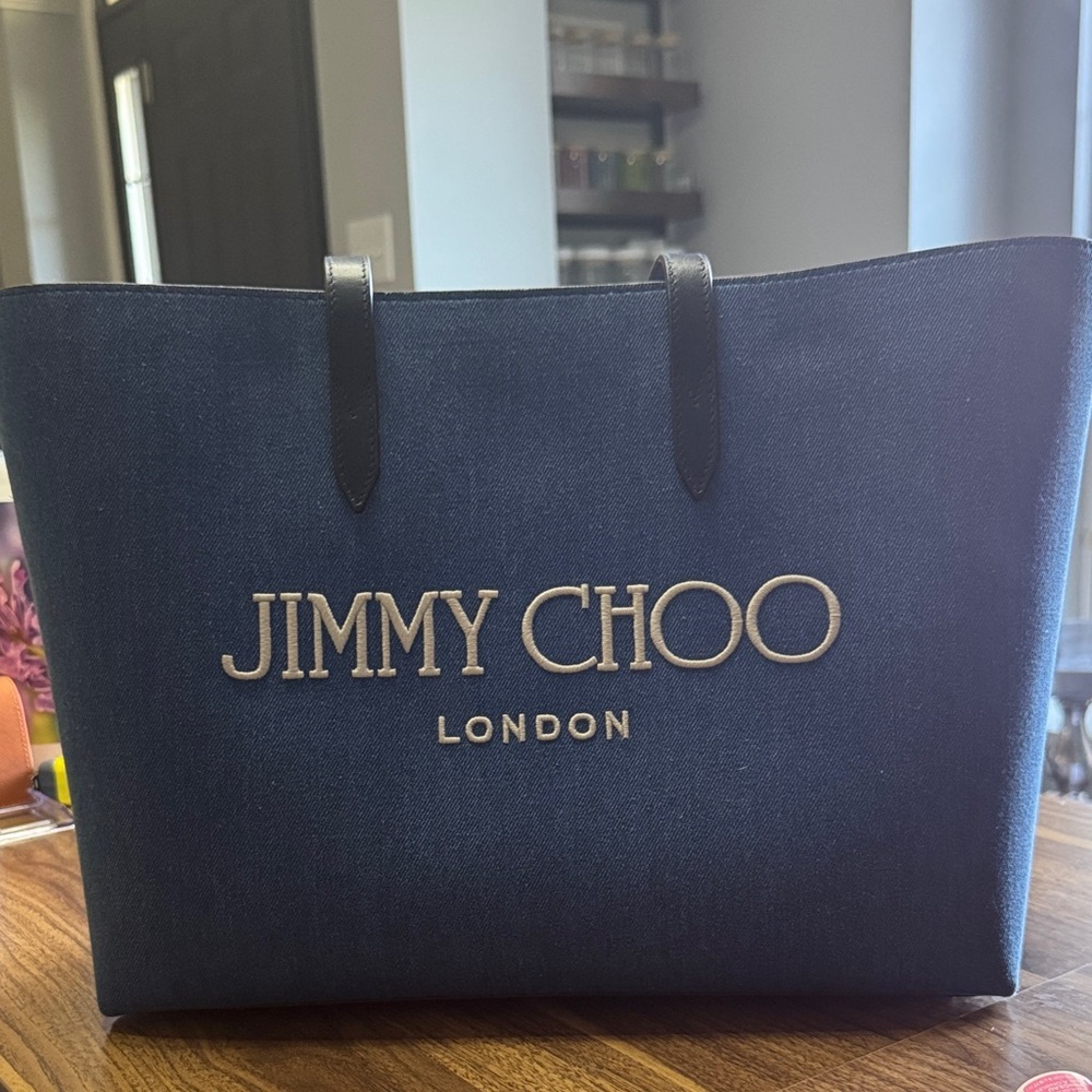 Jimmy Choo Denim Tote Bag